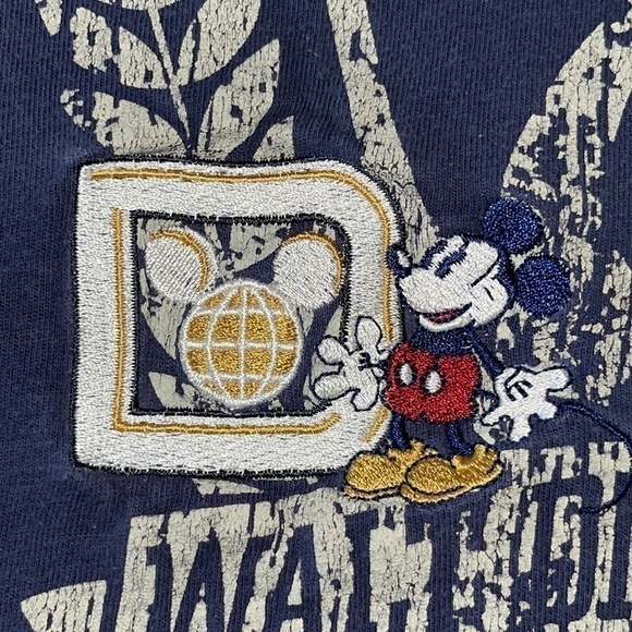Disney Parks Walt Disney World Mickey Mouse Embroidered Short Sleeve Tee - Picture 4 of 8